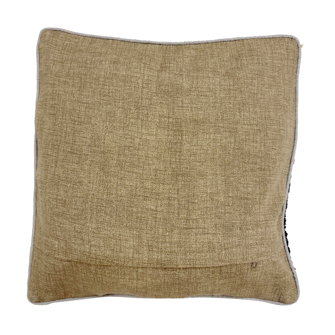 Afghan Kilim Cushion Cover 1' 5" x 1' 4" Flat-Weave detail
