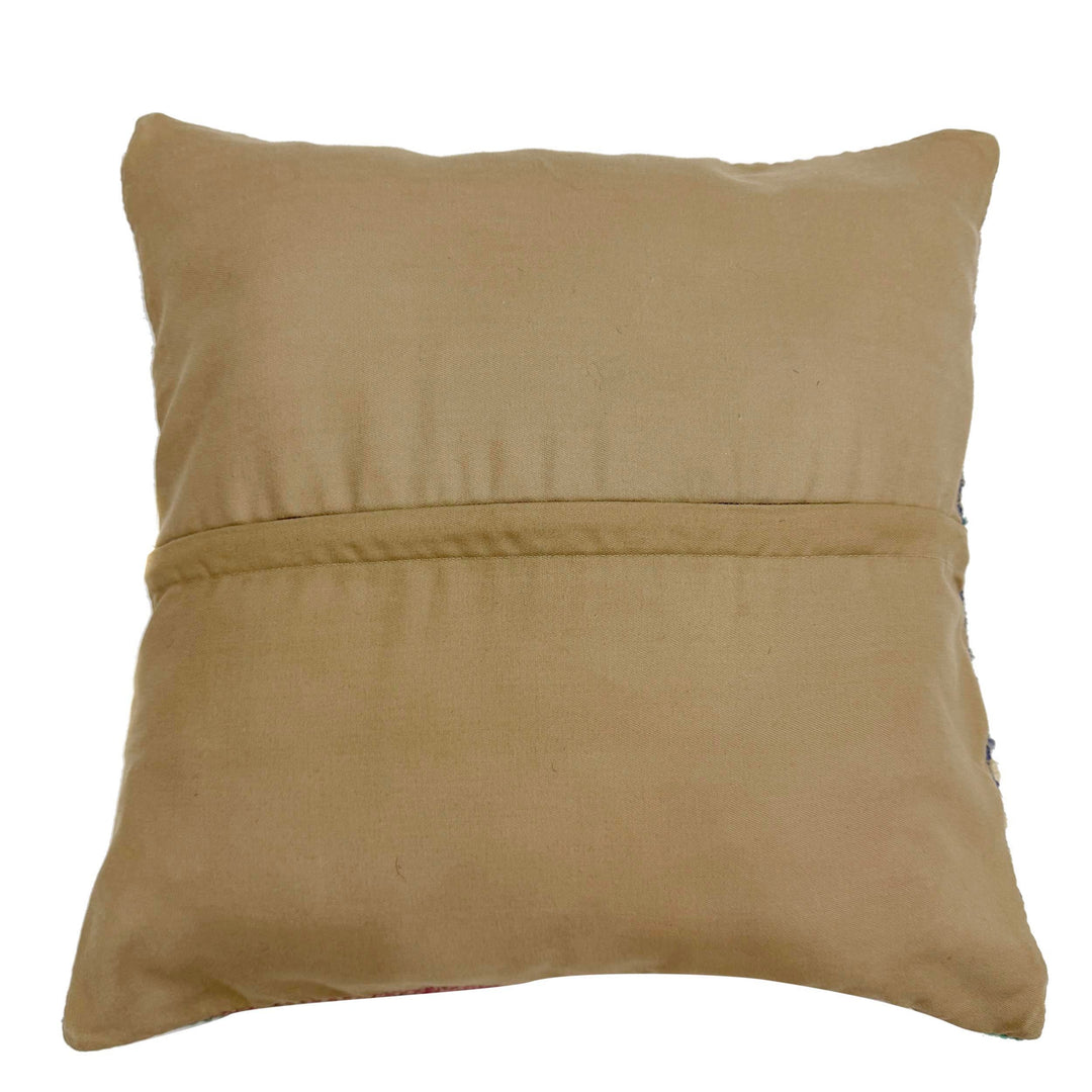 Afghan Kilim Cushion 1' 5" x 1' 5" Flat-Weave | No. AL860248