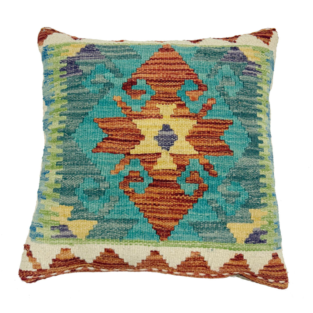 Afghan Kilim Rug 1' 6" x 1' 5" Flat-Weave