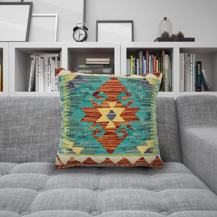 Afghan Kilim Rug 1' 6" x 1' 5" Flat-Weave view