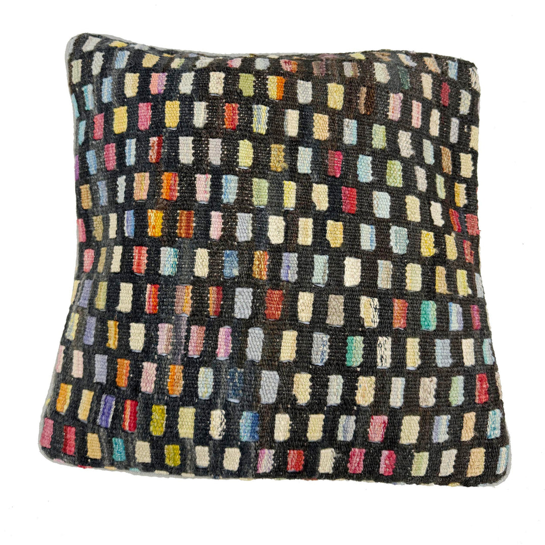 Afghan Kilim Cushion Cover 1' 5" x 1' 5" Flat-Weave