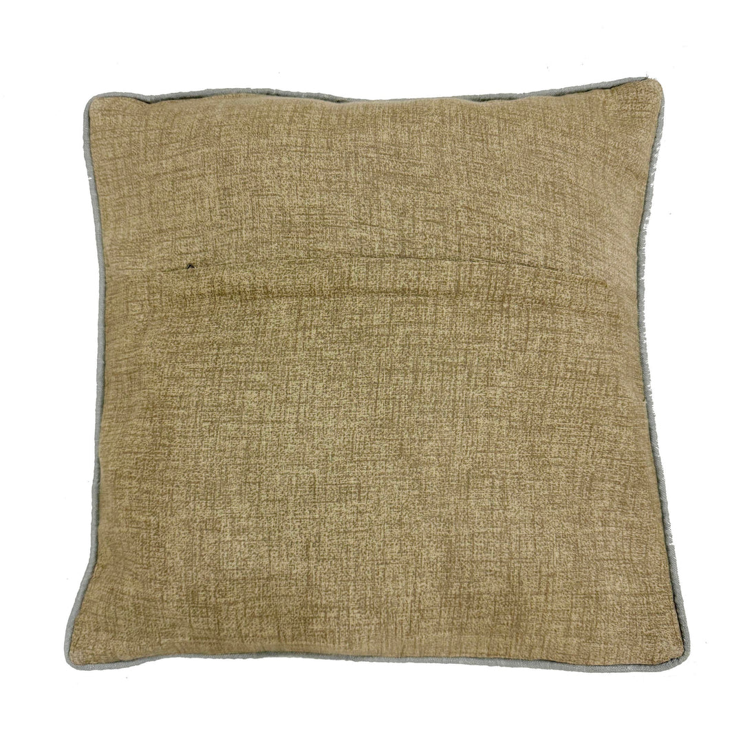 Afghan Kilim Cushion Cover 1' 5" x 1' 5" Flat-Weave detail