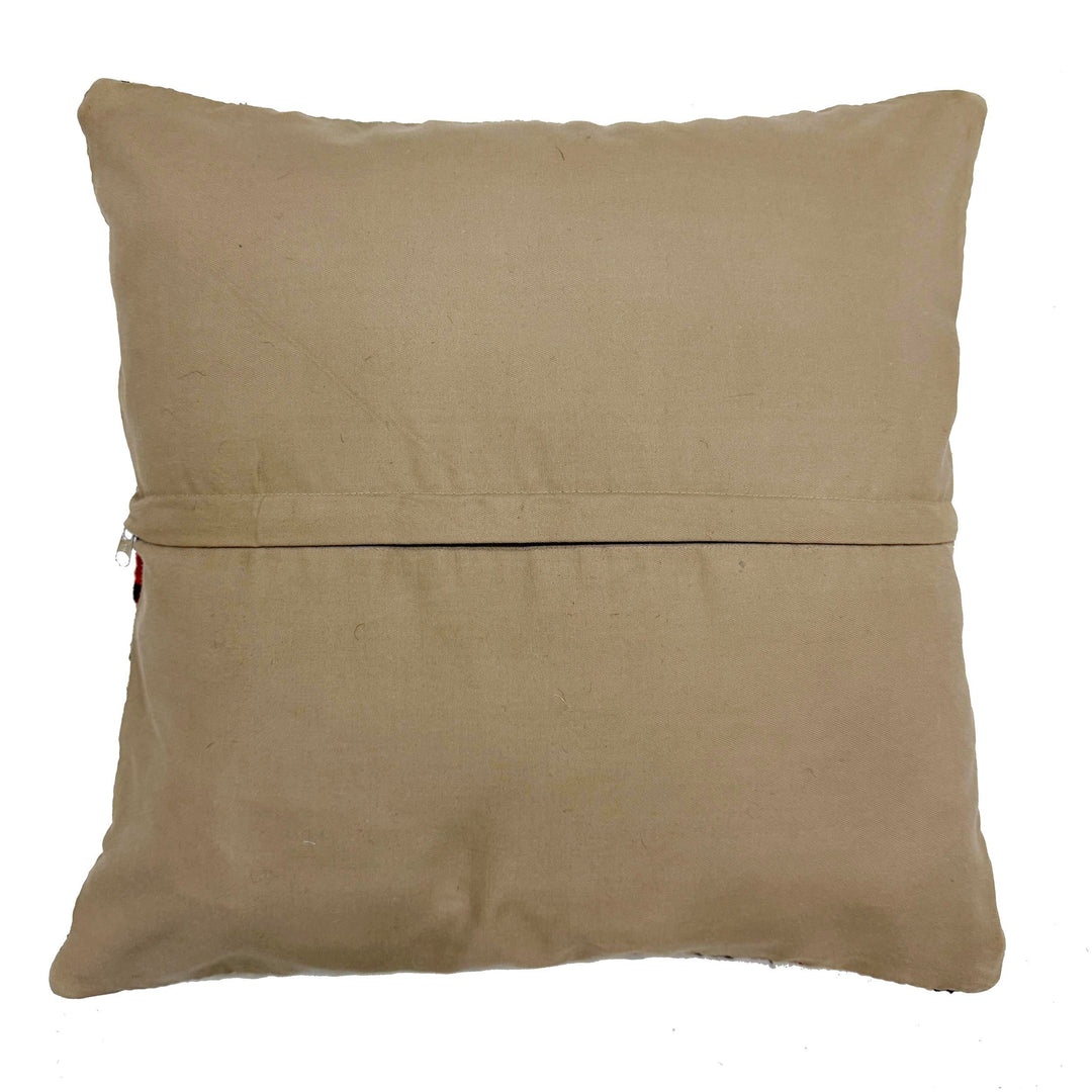 Afghan Kilim Cushion 1' 5" x 1' 5" Flat-Weave | No. AL971968