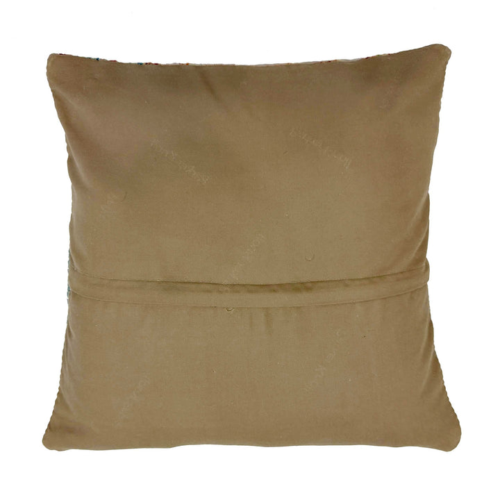 Afghan Kilim Cushion 1' 6" x 1' 5" Hand-Knotted | No. AL994263