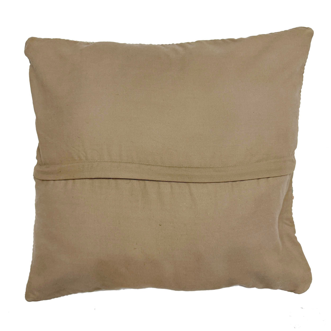 Afghan Kilim Cushion Cover 1' 4" x 1' 6" Flat-Weave detail