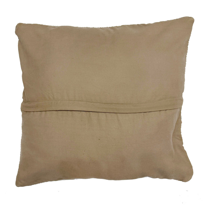 Afghan Kilim Cushion Cover 1' 4" x 1' 6" Flat-Weave detail
