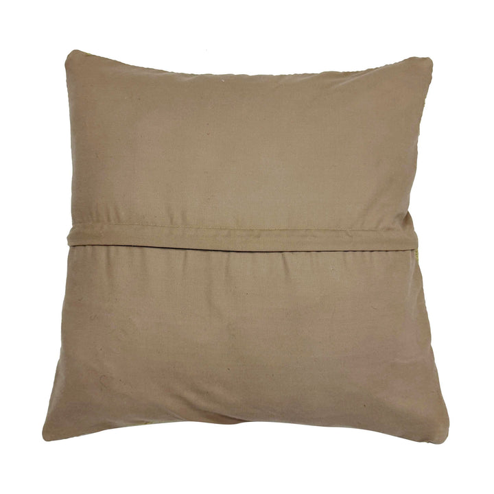 Afghan Kilim Cushion Cover 1' 6" x 1' 5" Flat-Weave detail