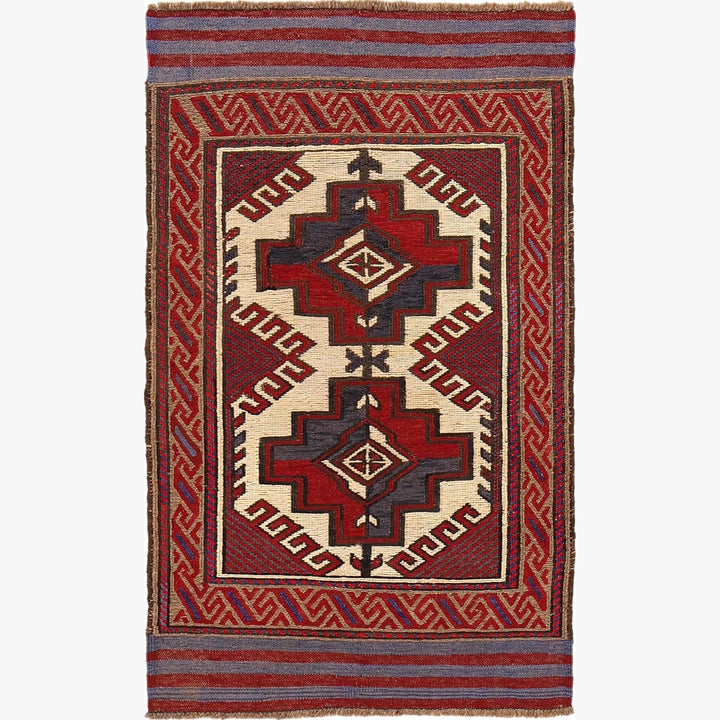 Handmade Vintage Kilim 2' 9" x 4' 7" - No. AL22283