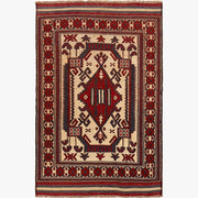 Handmade Vintage Kilim 2' 11" x 4' 6" - No. AL46405