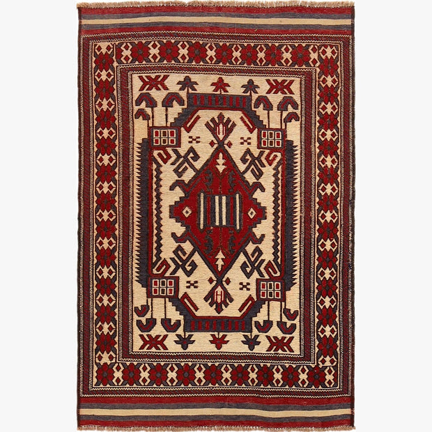 Handmade Vintage Kilim 2' 11" x 4' 6" - No. AL46405