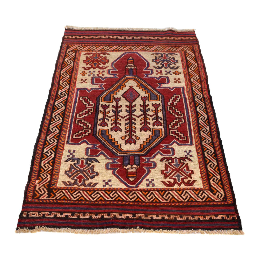 Handmade Vintage Kilim 2' 10" x 4' 4" - No. AL74815