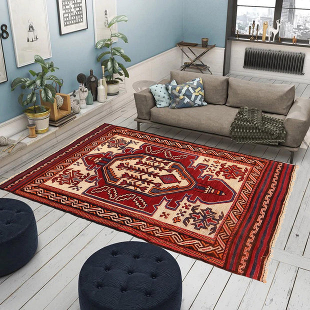 Handmade Vintage Kilim 2' 10" x 4' 4" - No. AL74815