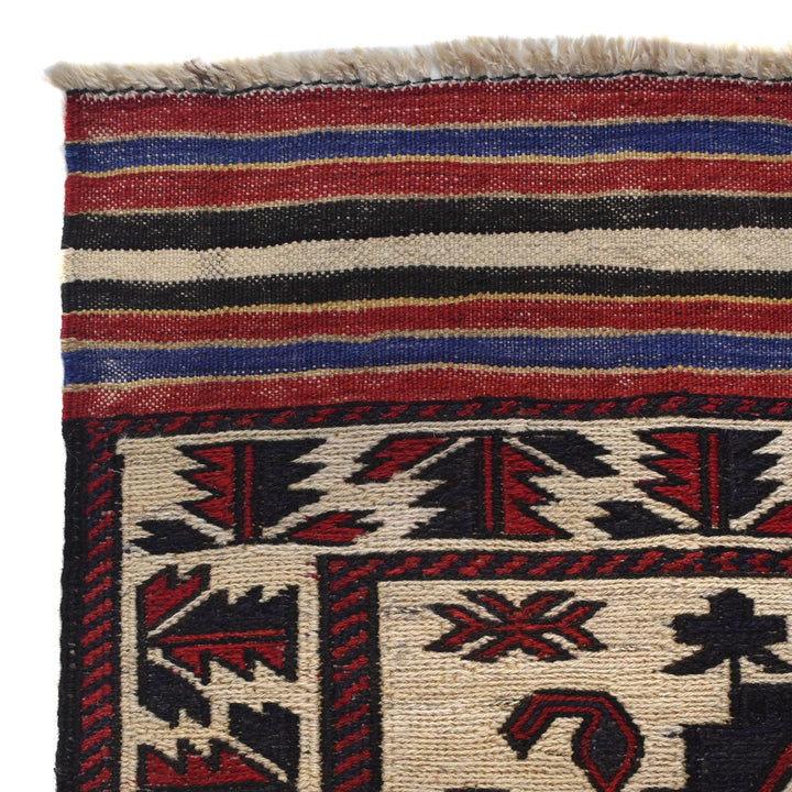 Handmade Vintage Kilim 2' 9" x 4' 5" - No. AL92479