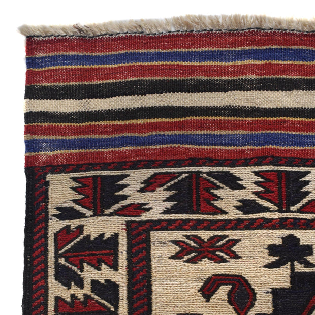 Handmade Vintage Kilim 2' 9" x 4' 5" - No. AL92479