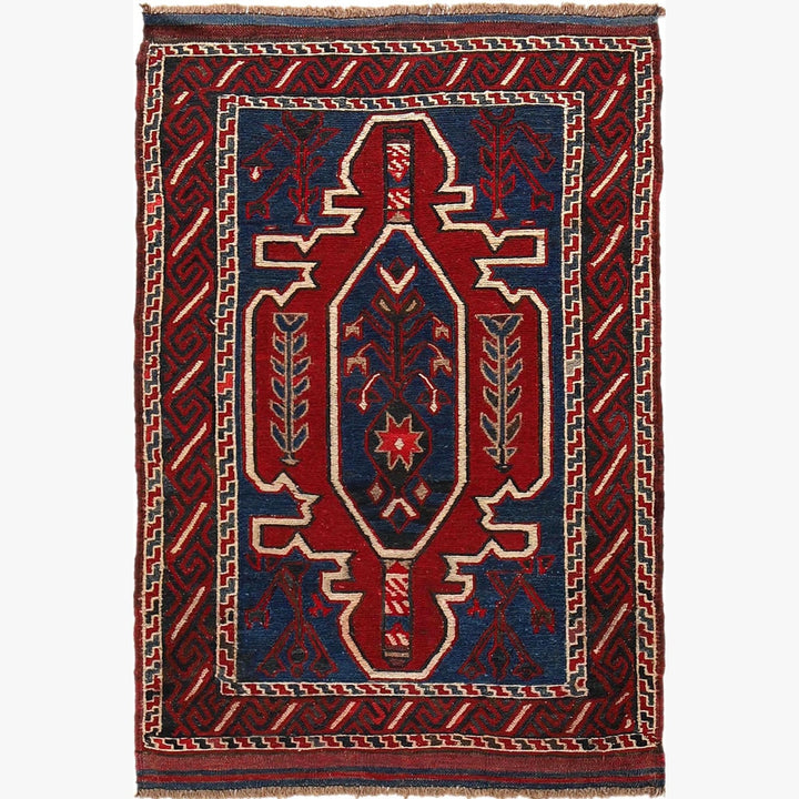 Handmade Vintage Kilim 2' 9" x 4' 2" - No. AL22124