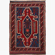 Handmade Vintage Kilim 2' 9" x 4' 2" - No. AL22124