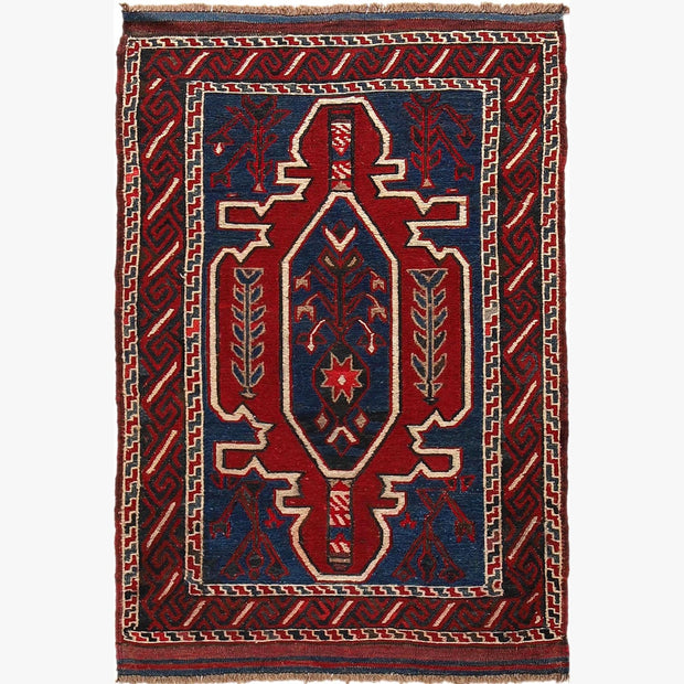 Handmade Vintage Kilim 2' 9" x 4' 2" - No. AL22124