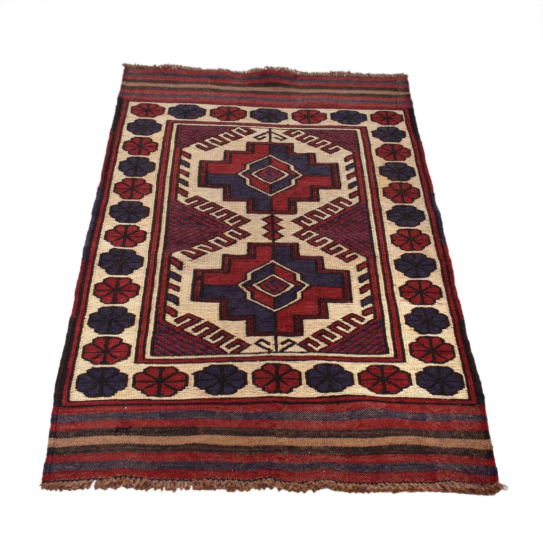 Handmade Vintage Kilim 2' 9" x 4' 5" - No. AL79395