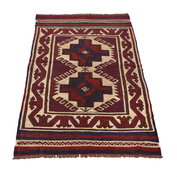 Handmade Vintage Kilim 2' 8" x 4' 5" - No. AL98361