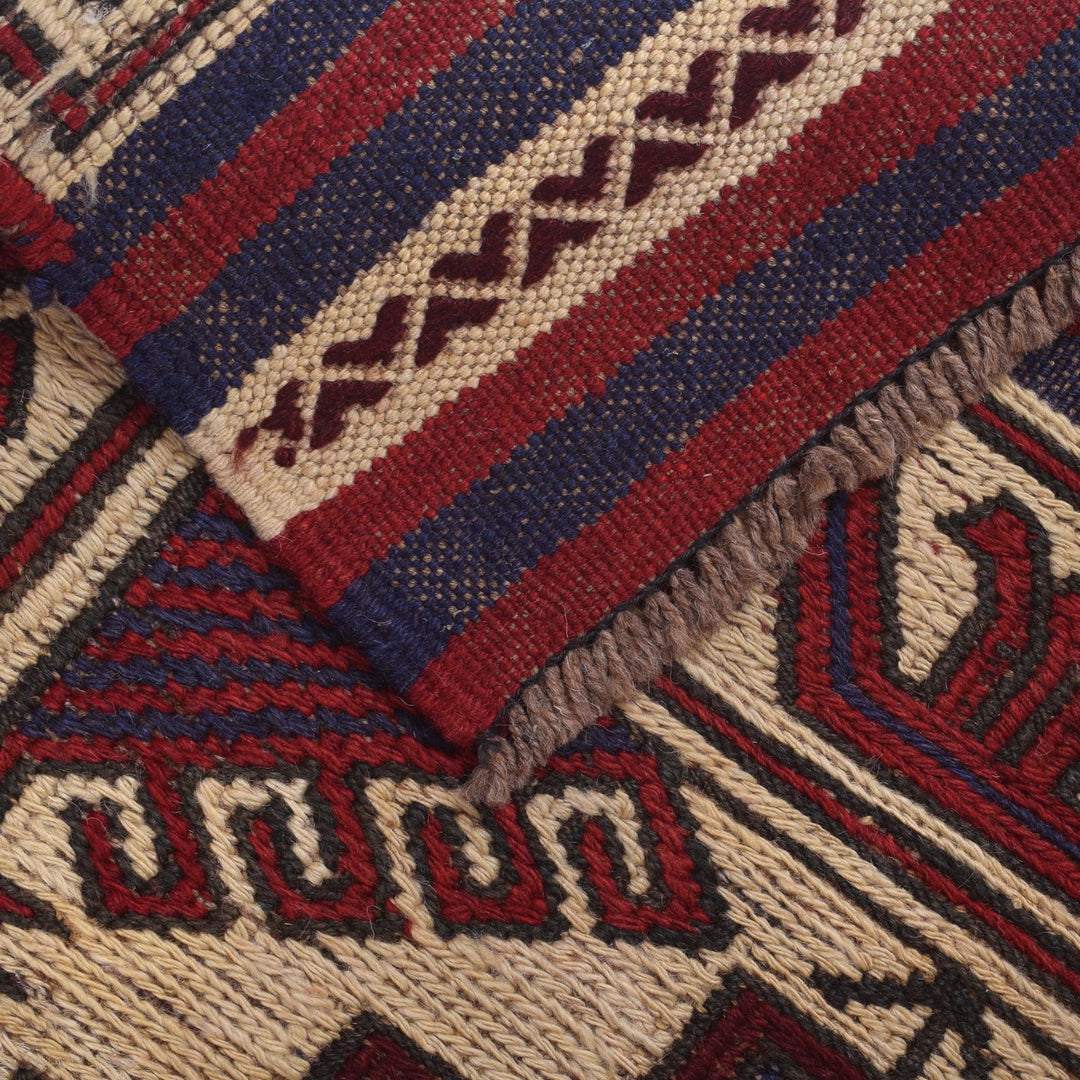 Handmade Vintage Kilim 2' 8" x 4' 5" - No. AL98361