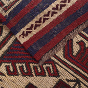 Handmade Vintage Kilim 2' 8" x 4' 5" - No. AL98361