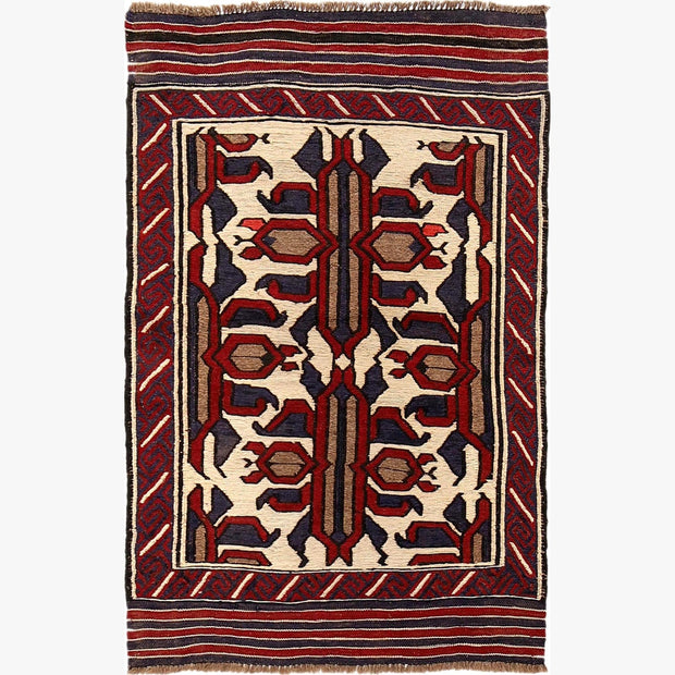 Handmade Vintage Kilim 2' 8" x 4' 2" - No. AL32186