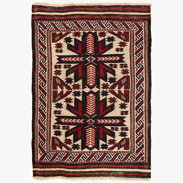 Handmade Vintage Kilim 2' 8" x 3' 11" - No. AL87475