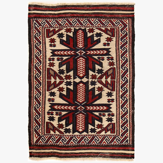 Handmade Vintage Kilim 2' 8" x 3' 11" - No. AL87475
