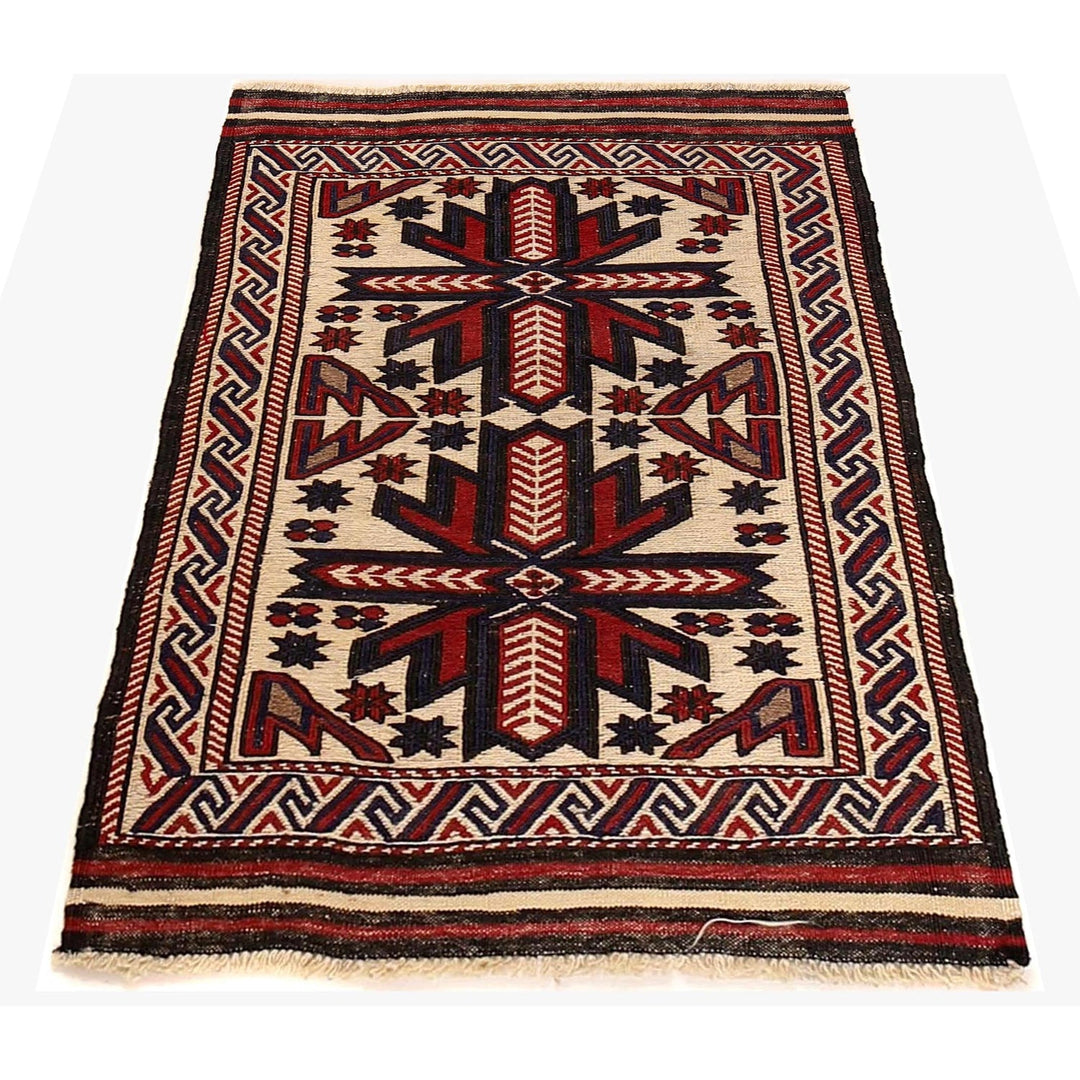 Handmade Vintage Kilim 2' 8" x 3' 11" - No. AL87475