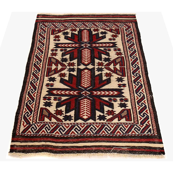 Handmade Vintage Kilim 2' 8" x 3' 11" - No. AL87475