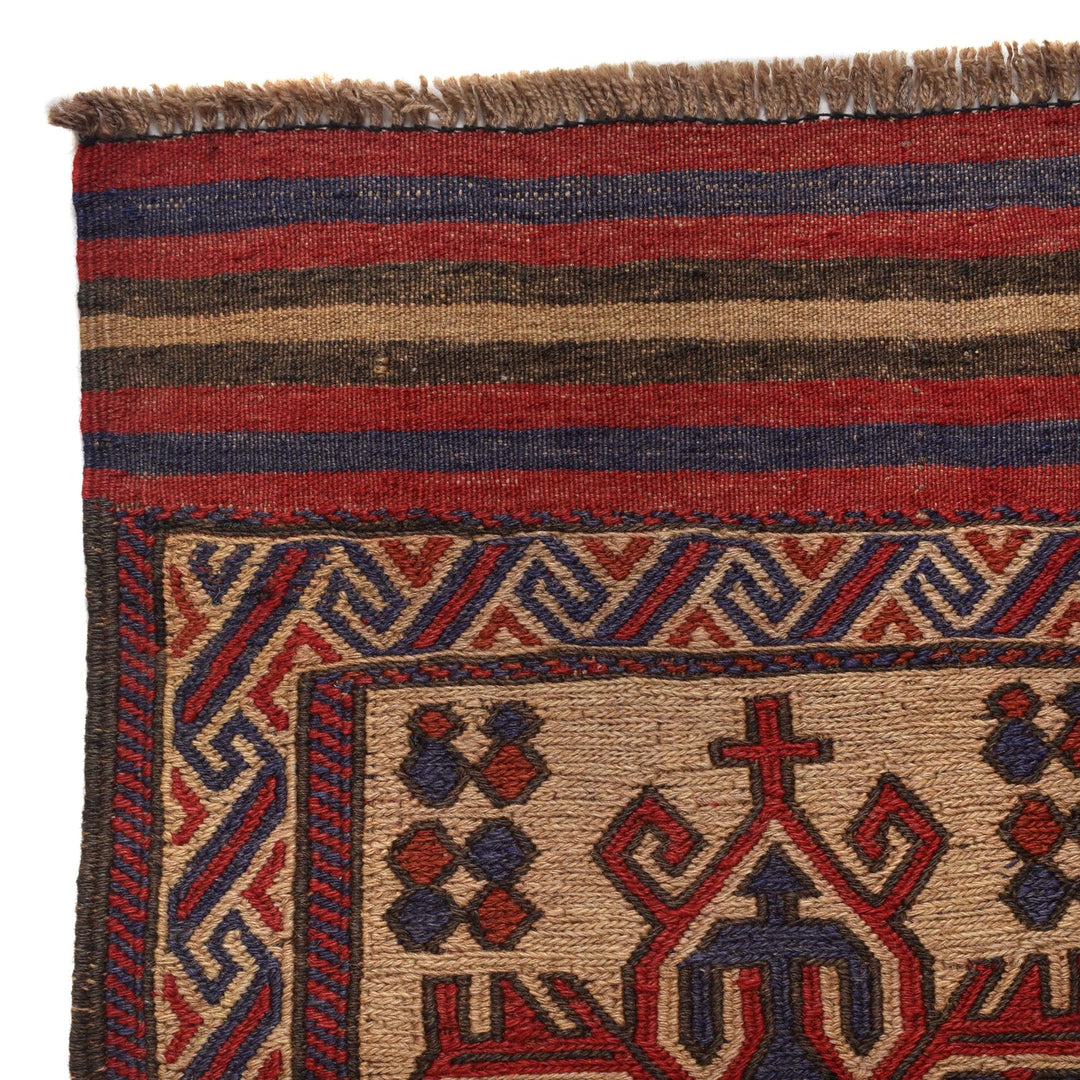 Handmade Vintage Kilim 2' 9" x 4' 4" - No. AL44670
