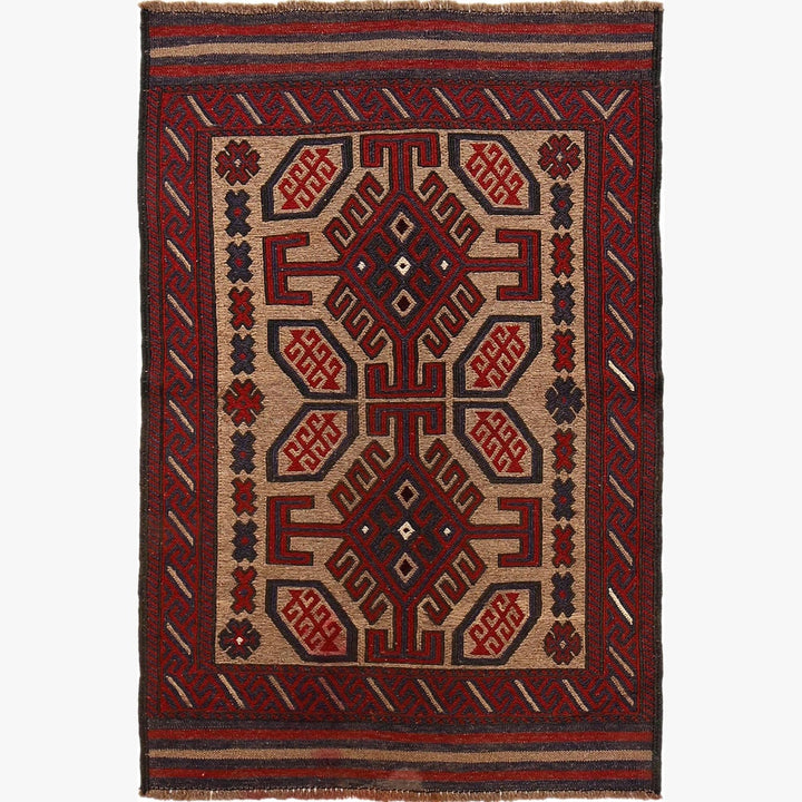 Handmade Vintage Kilim 2' 12" x 4' 8" - No. AL94510