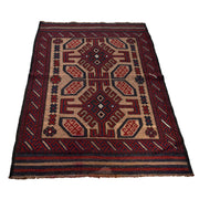 Handmade Vintage Kilim 2' 12" x 4' 8" - No. AL94510