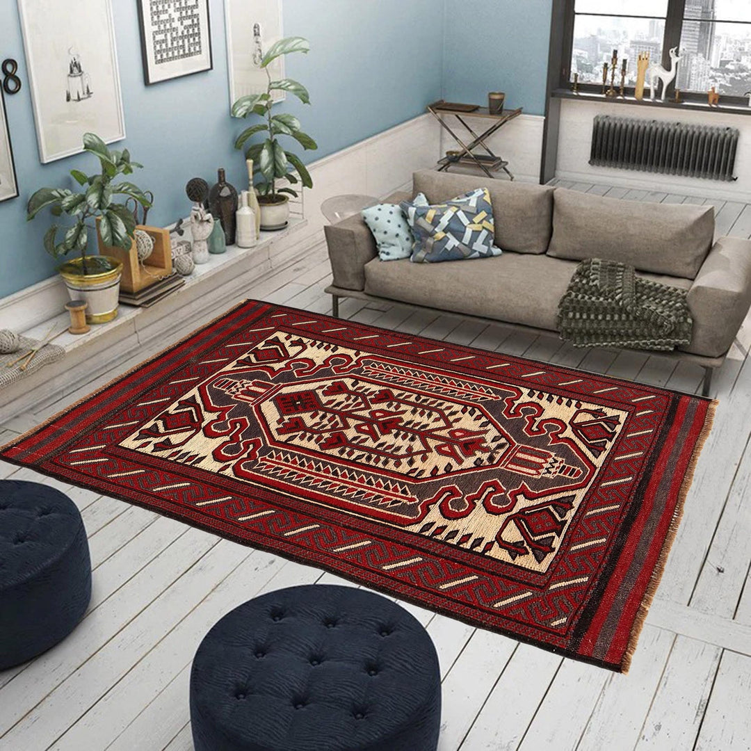 Handmade Vintage Kilim 2' 12" x 4' 8" - No. AL53760