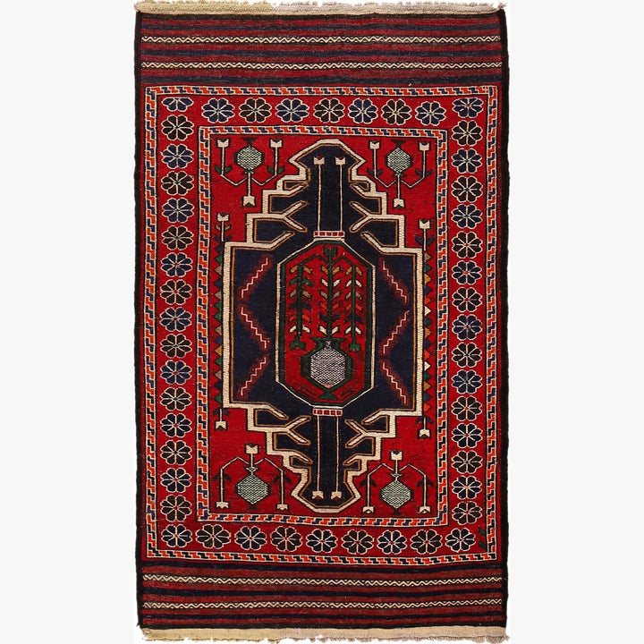 Handmade Vintage Kilim 2' 8" x 4' 8" - No. AL61029