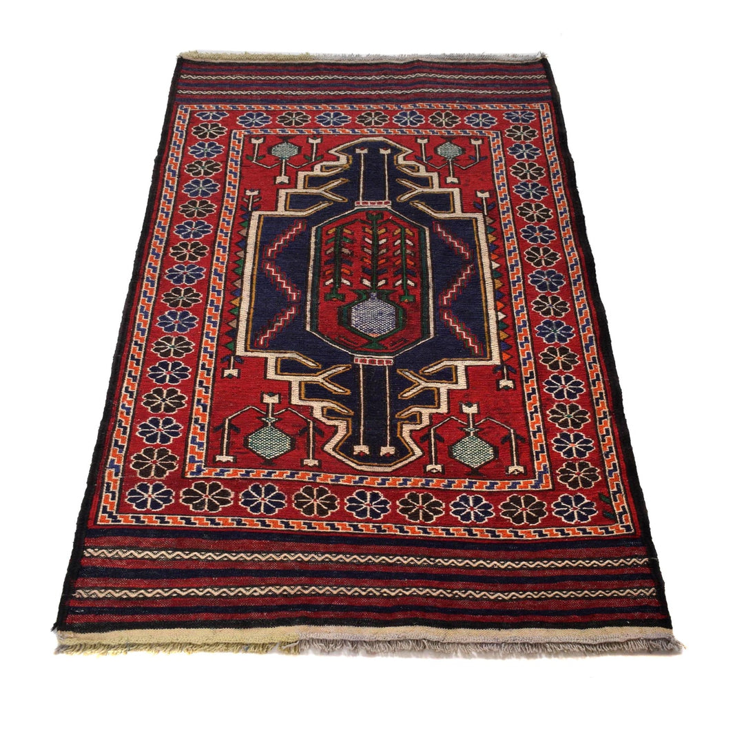 Handmade Vintage Kilim 2' 8" x 4' 8" - No. AL61029