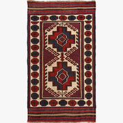 Handmade Vintage Kilim 2' 9" x 4' 11" - No. AL41421