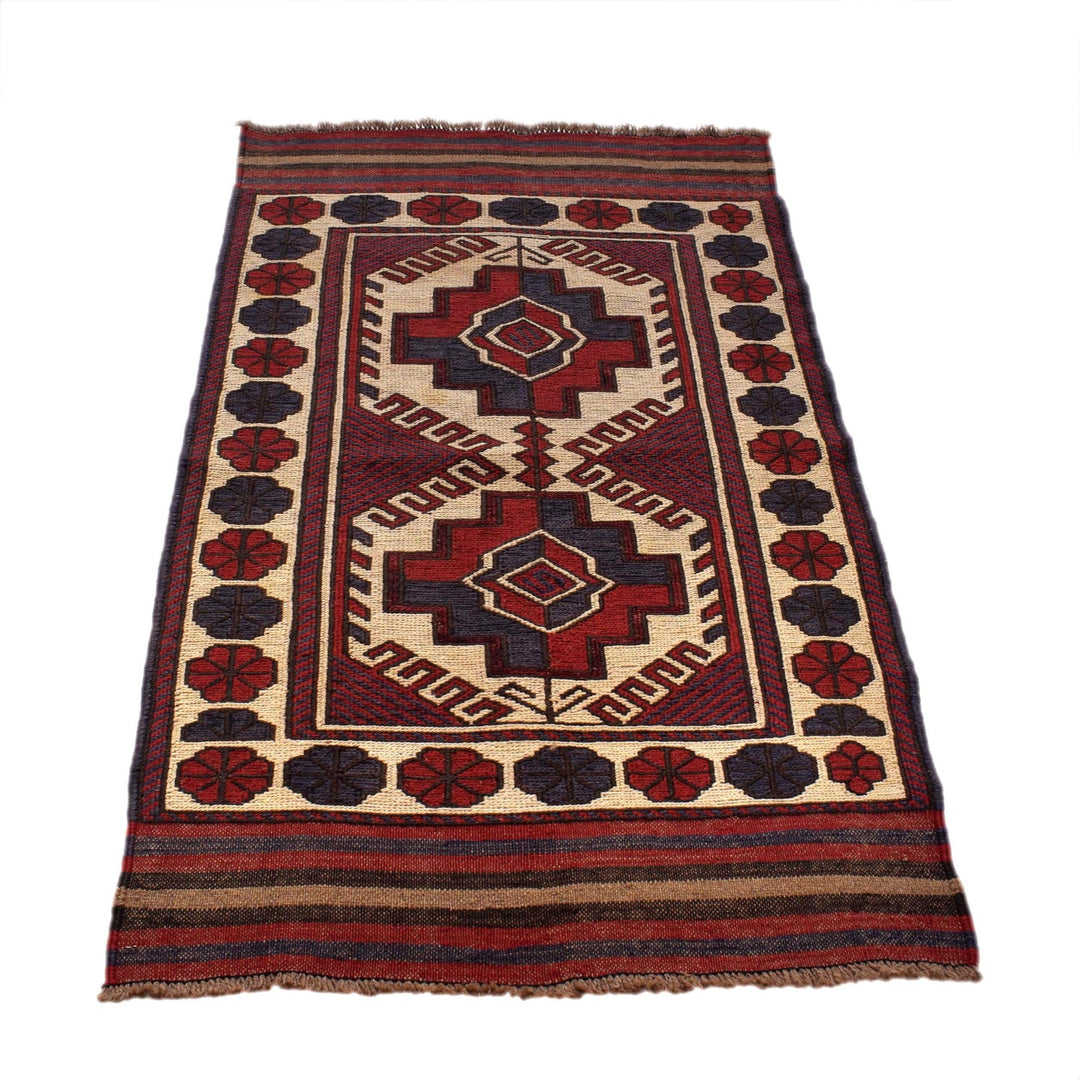 Handmade Vintage Kilim 2' 9" x 4' 9" - No. AL58458