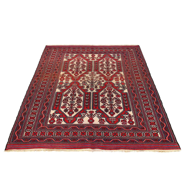 Handmade Flat Weave Kilim 6' 6" x 8' 11" - No. AL11444