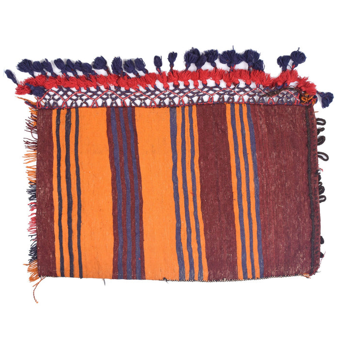 Brown Afghan Balisht Rug 2' " x 3' 2" Hand-Knotted | No. AL53919