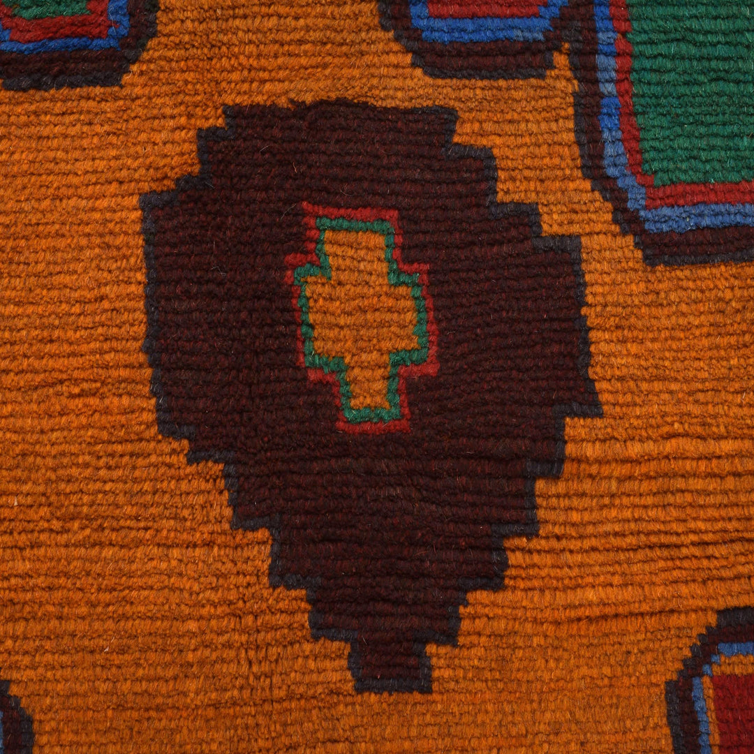 Afghan Baluchi Rug 6' 2" x 8' 5" Hand-Knotted | No. AL40135