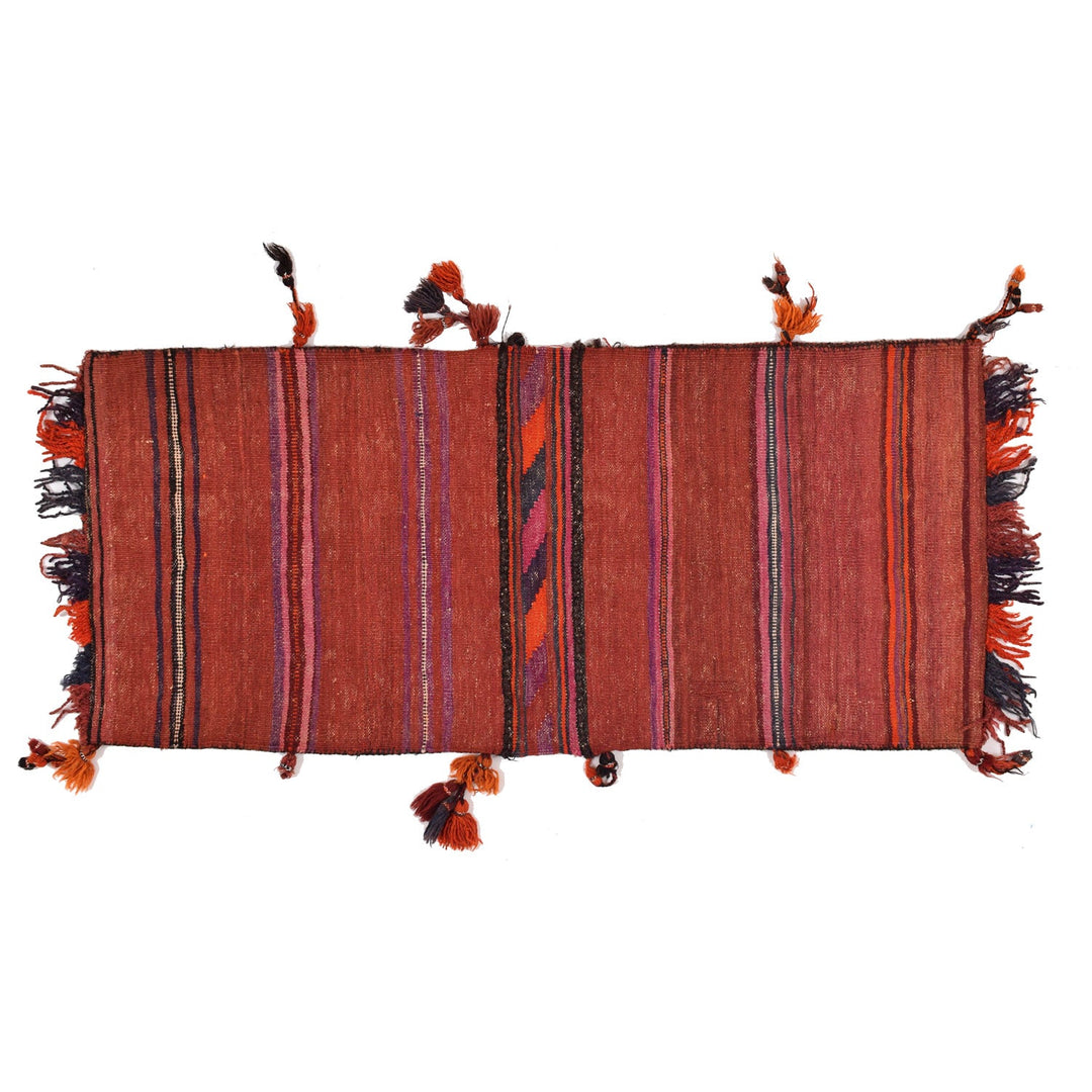 Afghan Sadde Bag Rug 1' 10" x 3' 11" Hand-Knotted detail