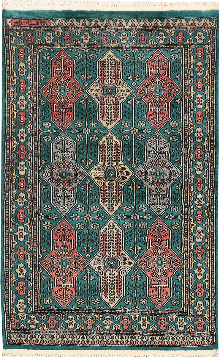 Teal Caucasian 2' 7 x 3' 8 - No. 44607