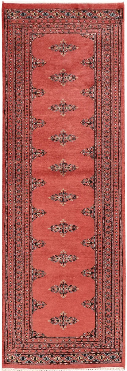 Red Butterfly Rug 2' 1" x 6' 1" Hand-Knotted | No. 46483