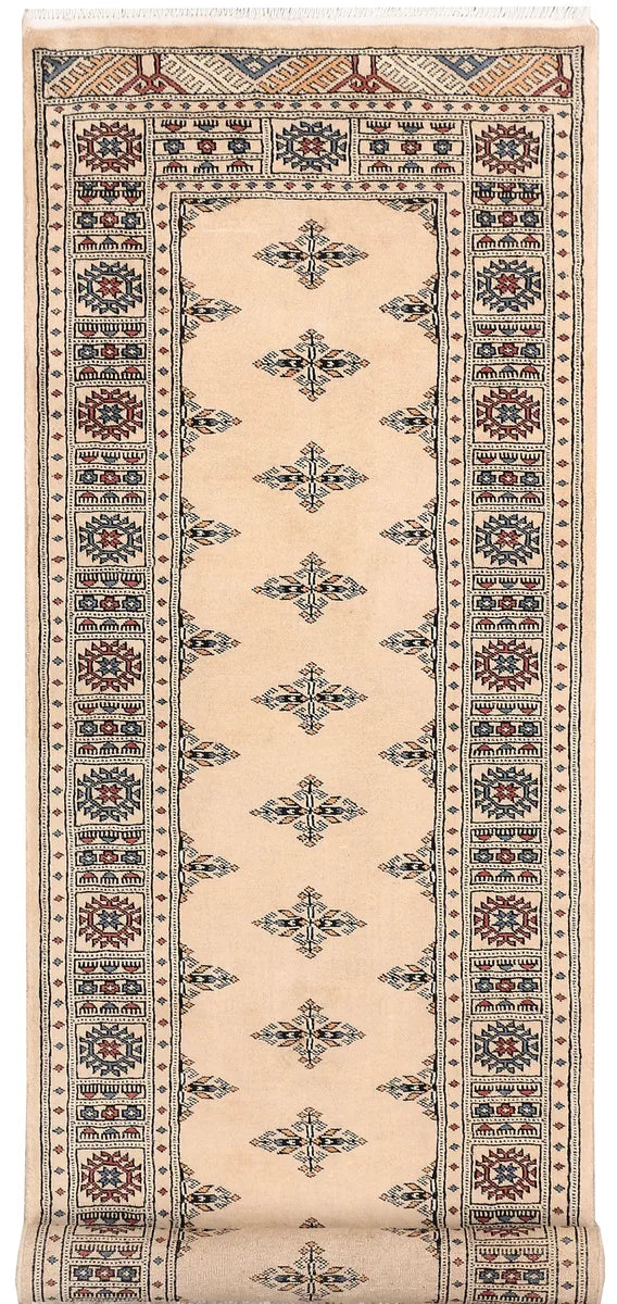 Brown Afghan Butterfly Rug 2' 8" x 8' 2" Hand-Knotted | No. 46767