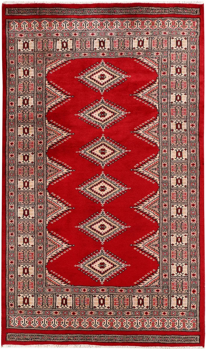 Dark Red Jaldar 3' 2 x 5' 5 - No. 47285