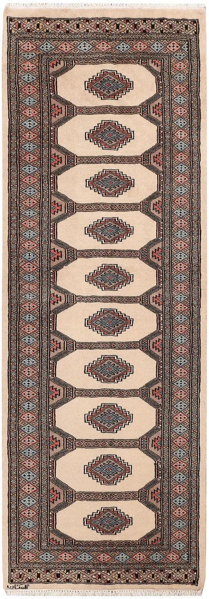 Brown Afghan Jaldar Rug 2' x 5' 11" Hand-Knotted | No. 47462