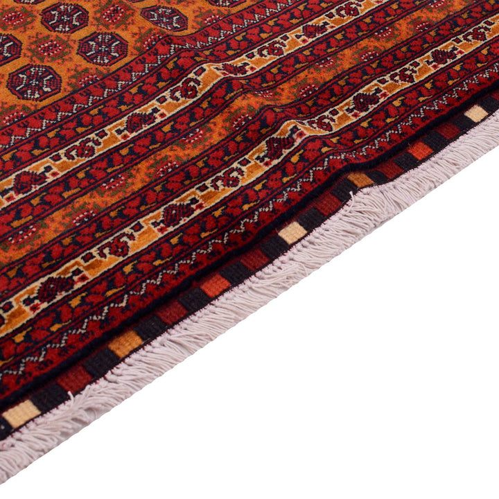 Brown Afghan Oriental Rug 4' 7" x 6' 4" Hand-Knotted | No. AL37188