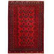Hand Knotted Bokhara Carpet 3' 7" x 5' 1" - No. AL25371