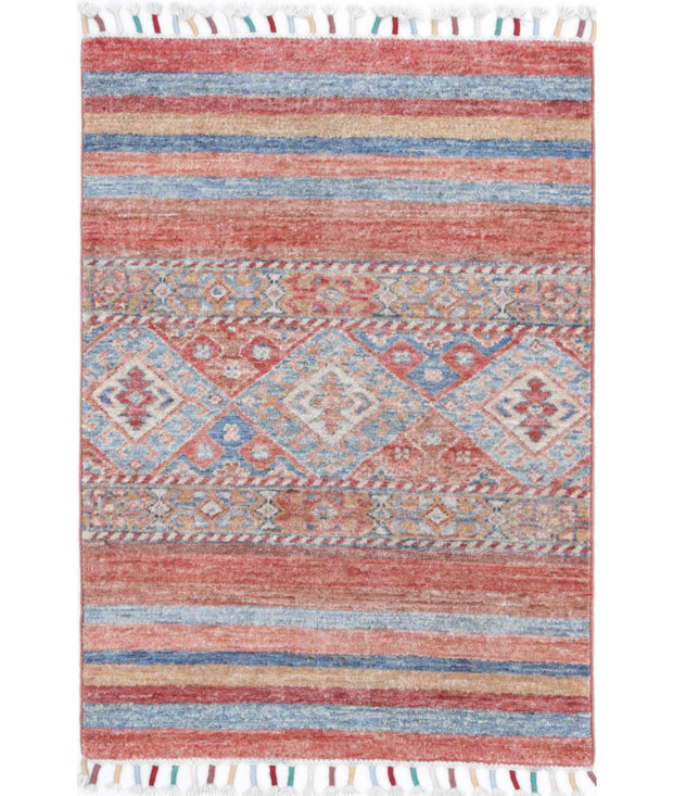 Hand Knotted Khurjeen Wool Rug 2' 2" x 2' 11" - No. AT87425